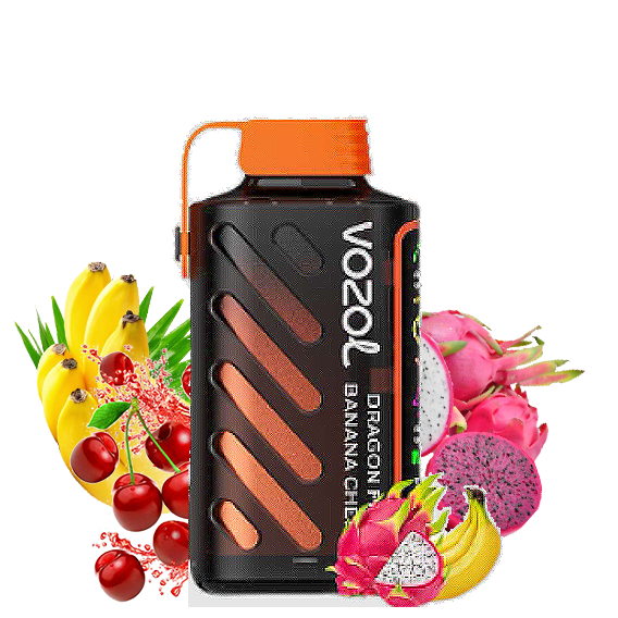 Vozol 20000 Puff Gear Power Dragon Meyvesi Muz Kiraz  Fruit Banana Cherry